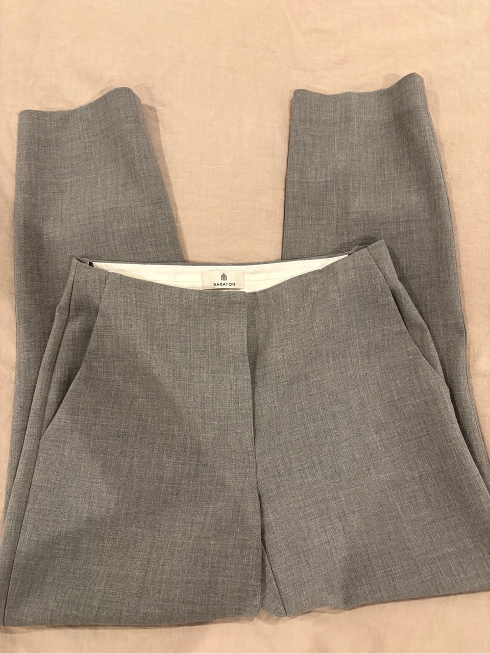 Babaton Light Gray Tailored Women's Trousers